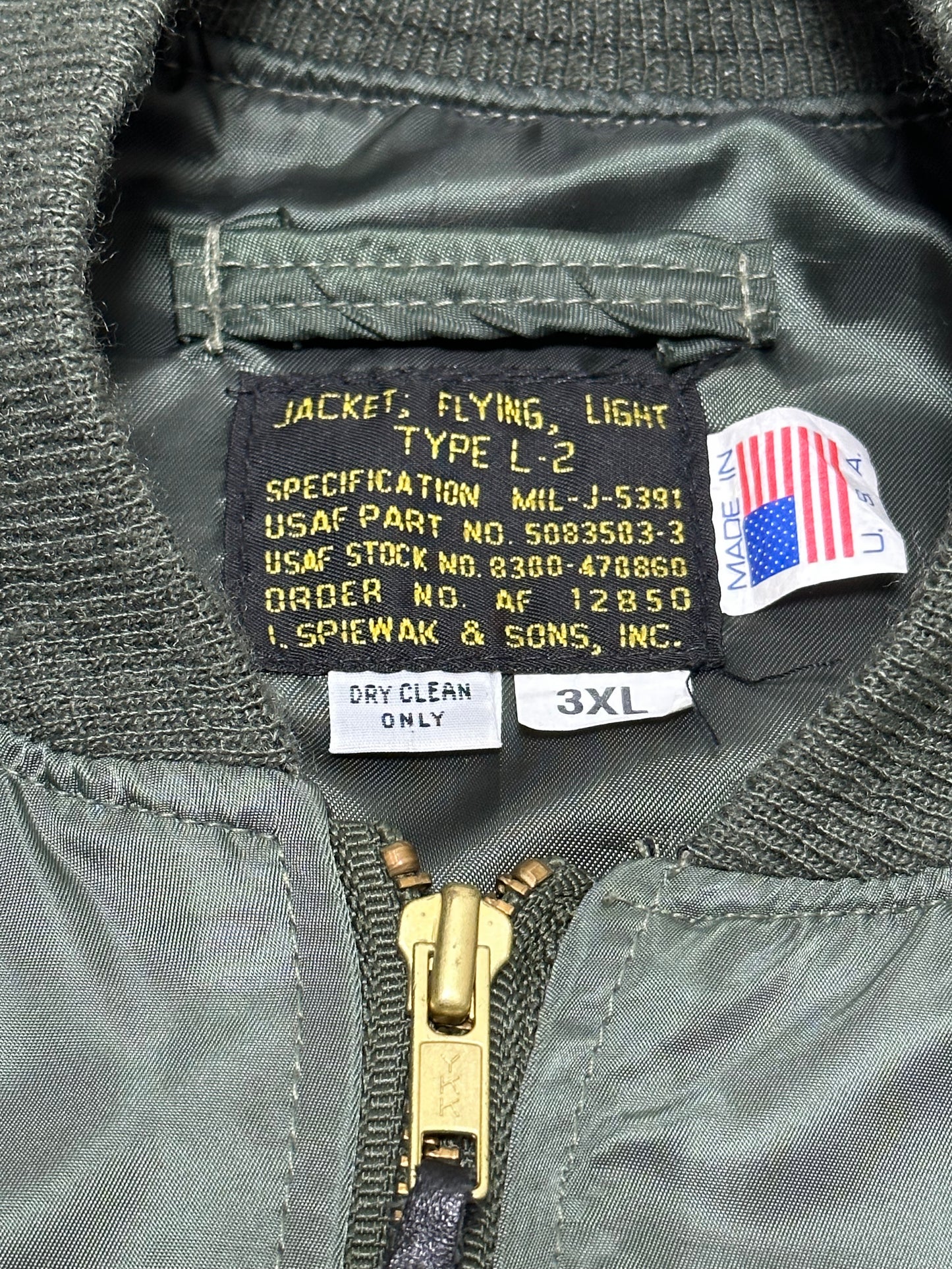 90s Spiewak L-2B Flight Jacket 3XL