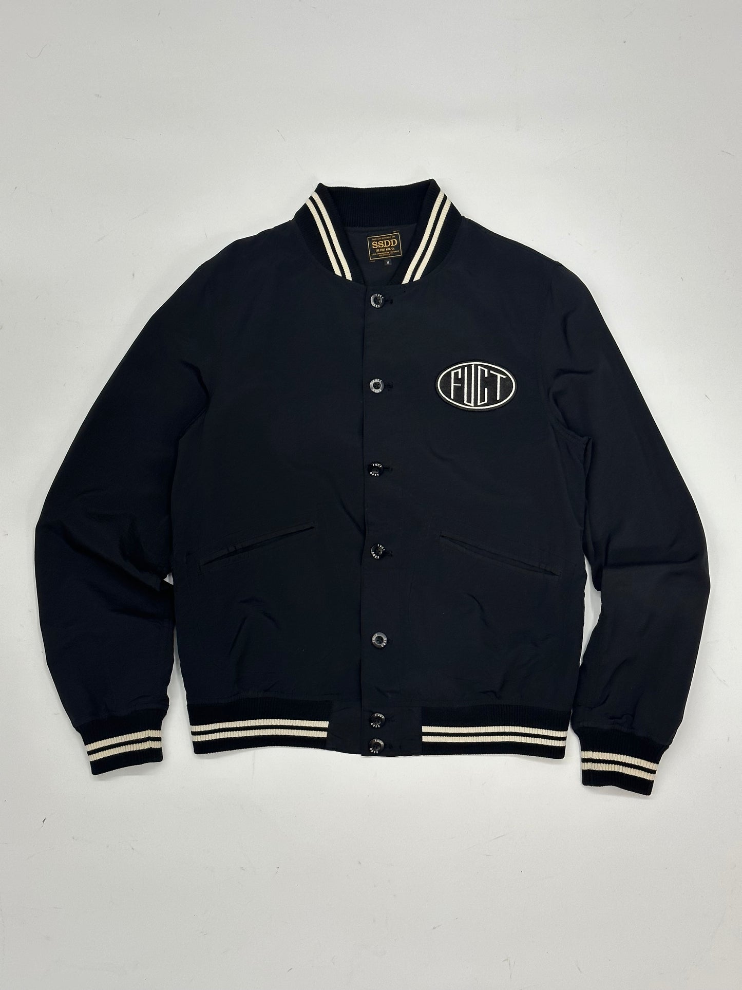 [M] Fuct SSDD varsity jacket