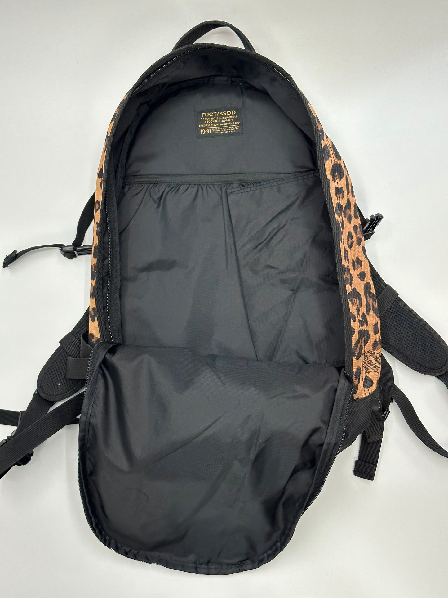 13SS Fuct SSDD Leopard Backpack