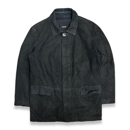 [50] 00s HUGO BOSS Lamb Skin Leather Jacket