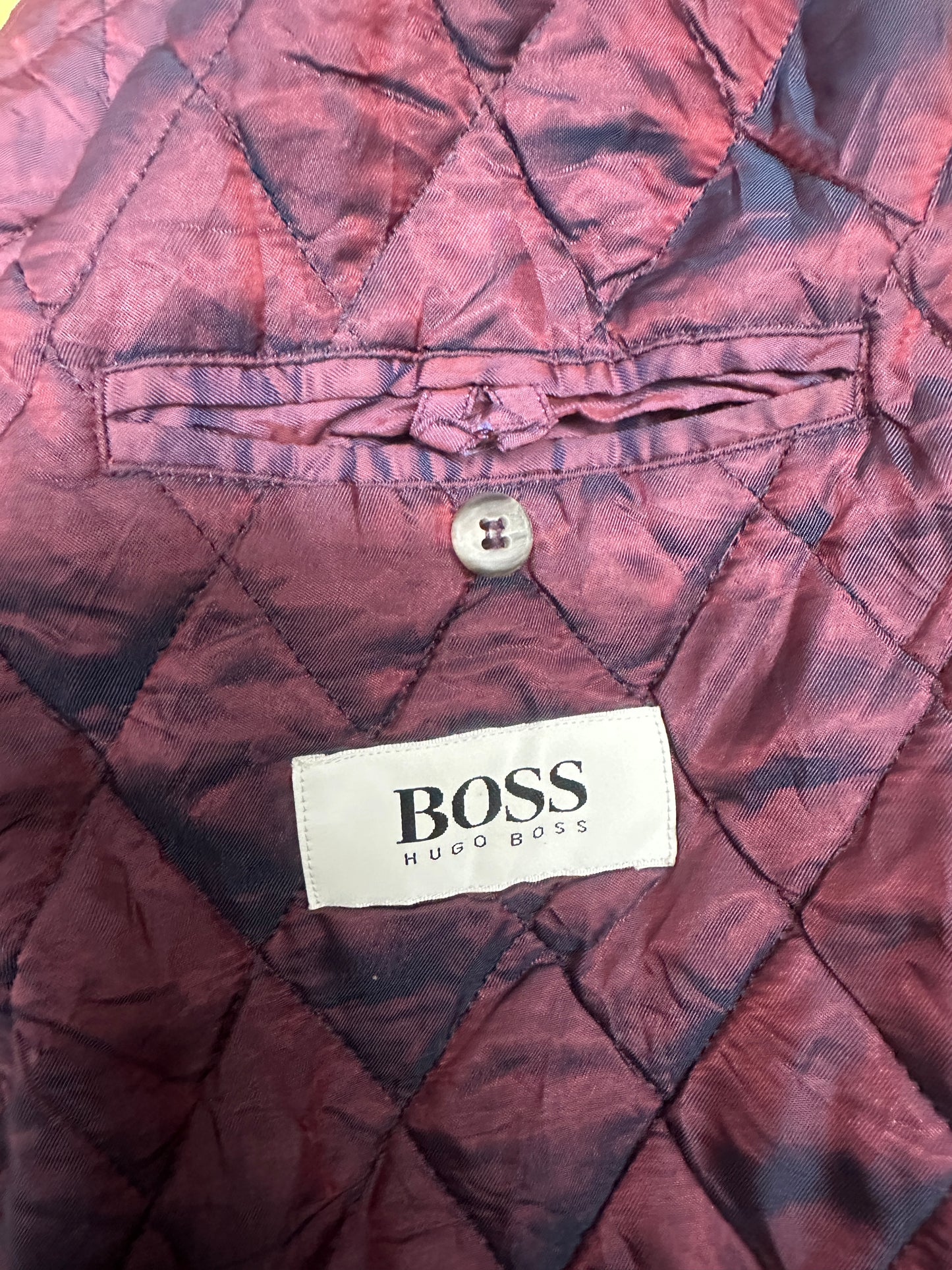 [XXL] 80s HUGO BOSS Yellow Bomber Jacket