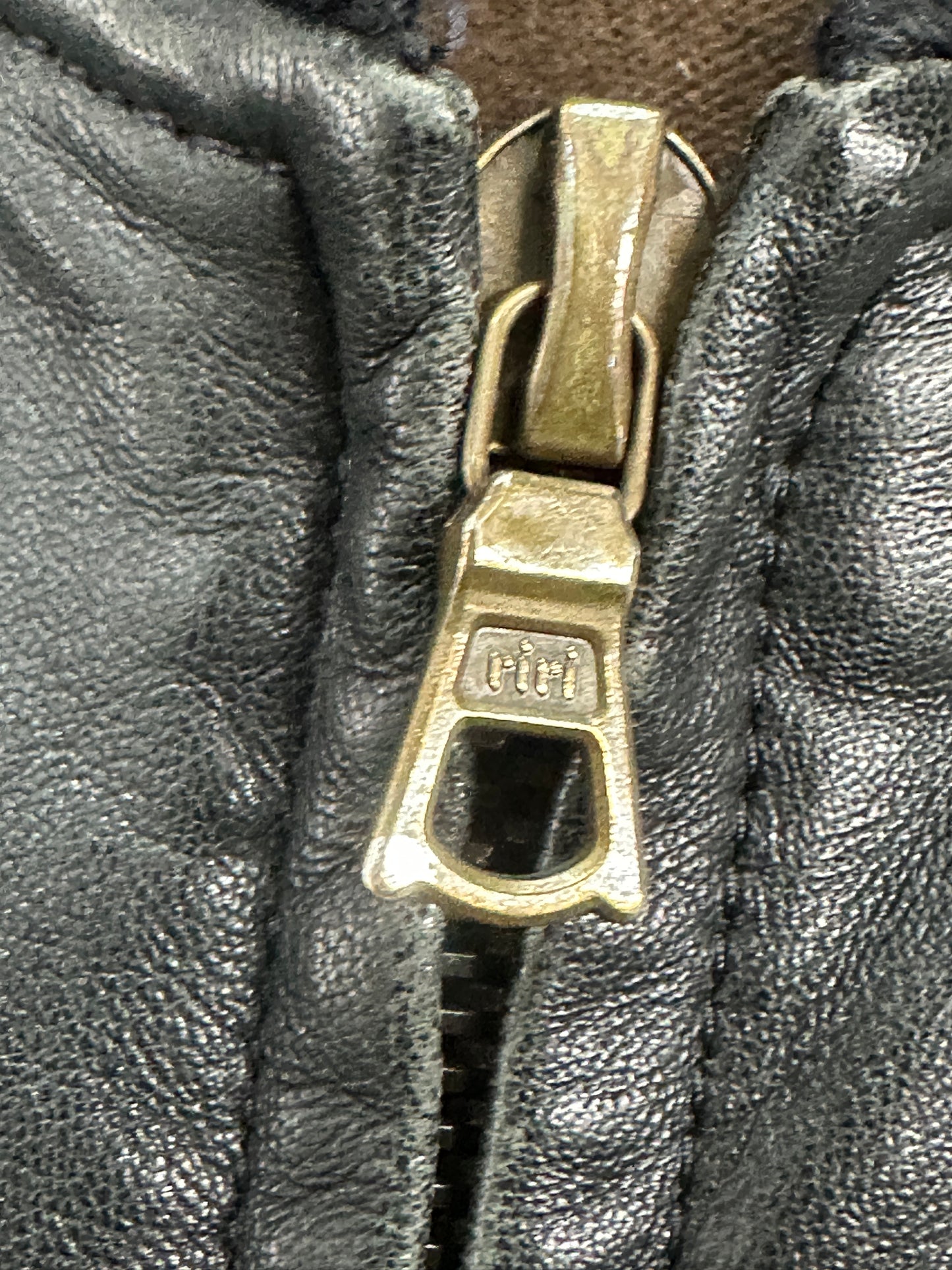 [48] 90s HUGO BOSS Leather Bomber Jacket