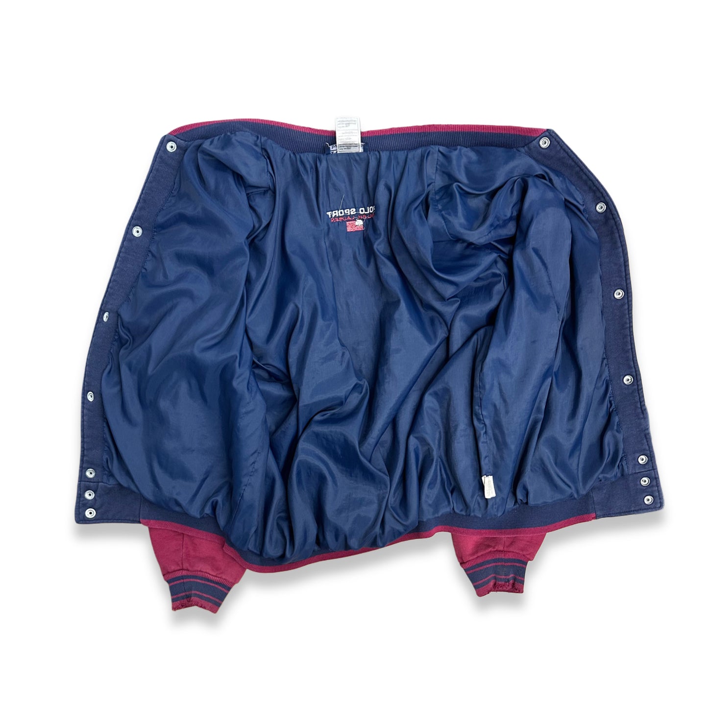 [XL] 90s POLO SPORT Sweat Varsity Jacket