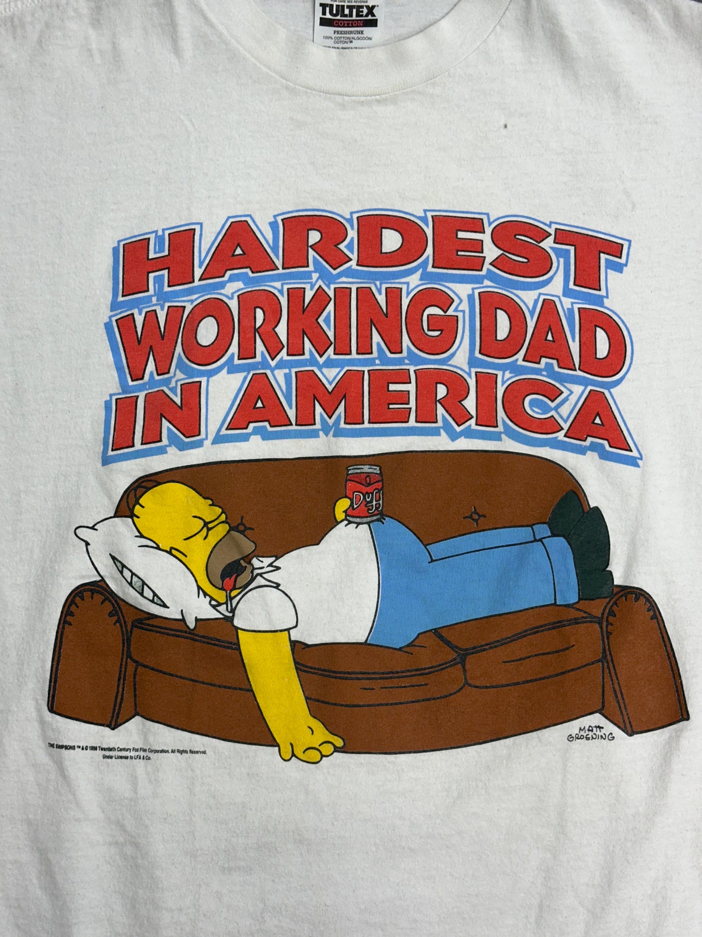 [L] 1998' the Simpsons Cartoon Tee