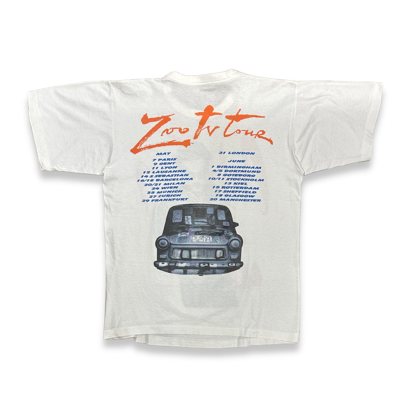 [L] 1992' U2 Zoo Tv Euro Tour Tee