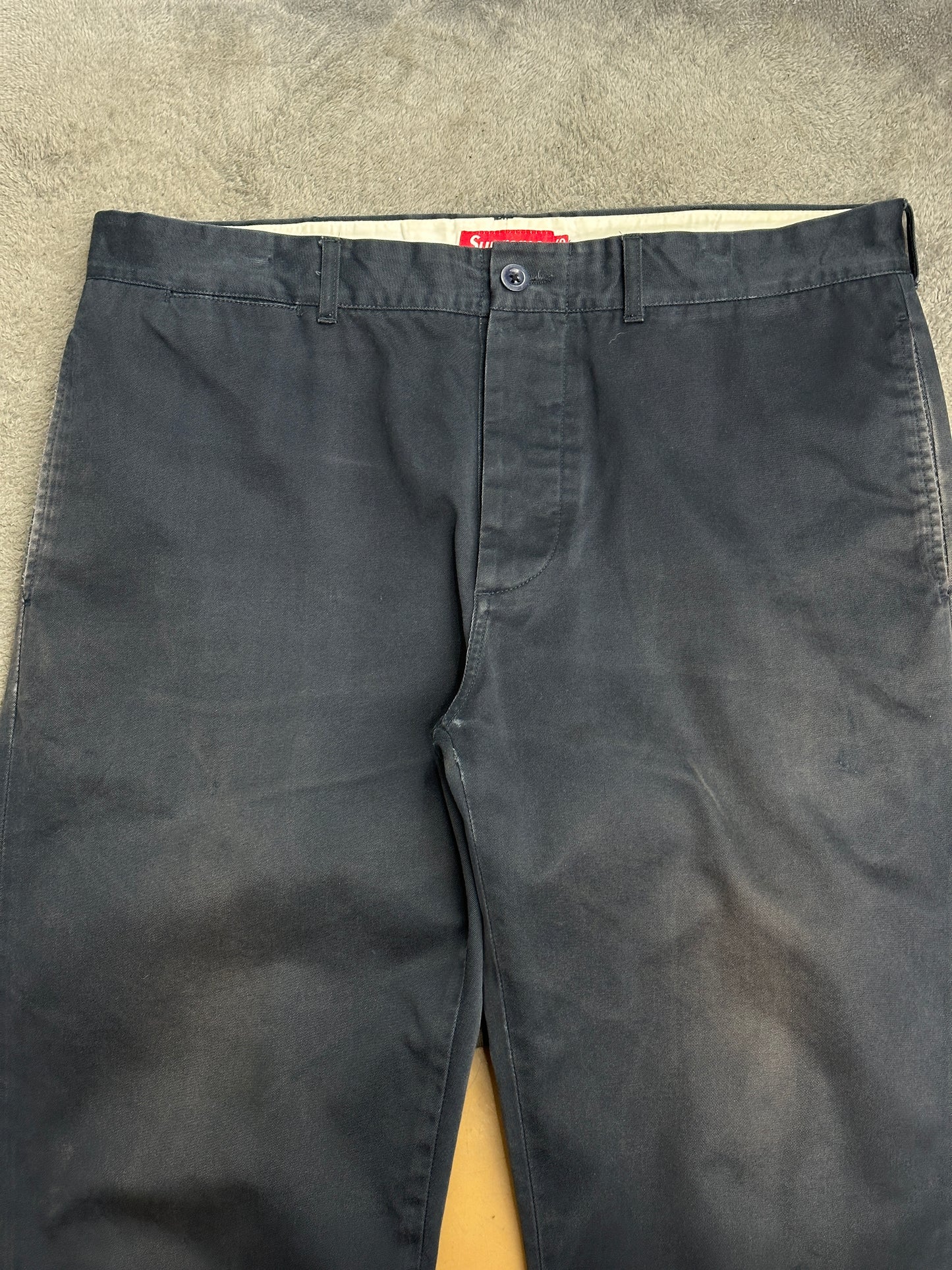 [36] Supreme Crown Logo Chino Pants