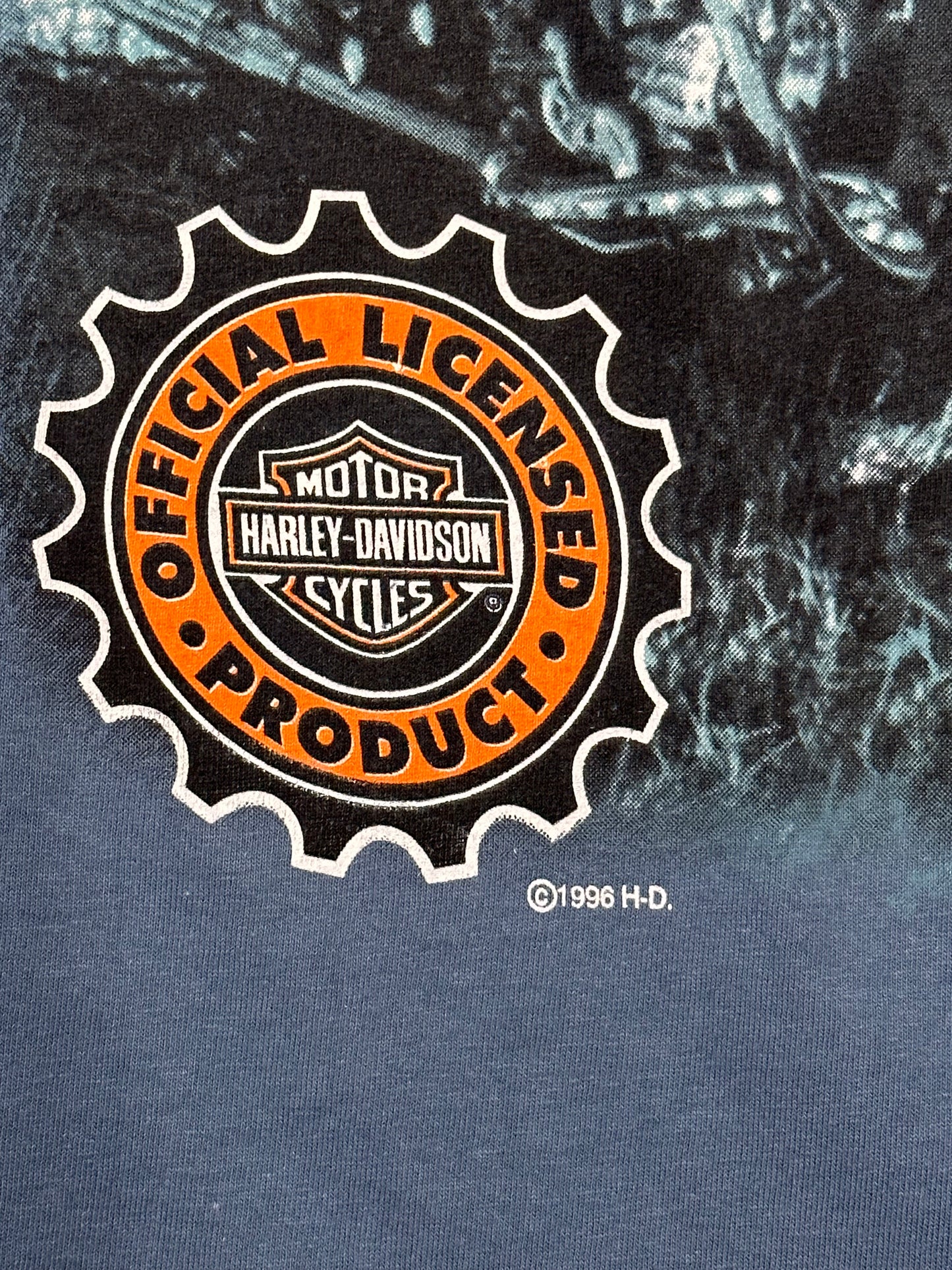 [XL] 90s Harley-Davidson shield Logo Tee