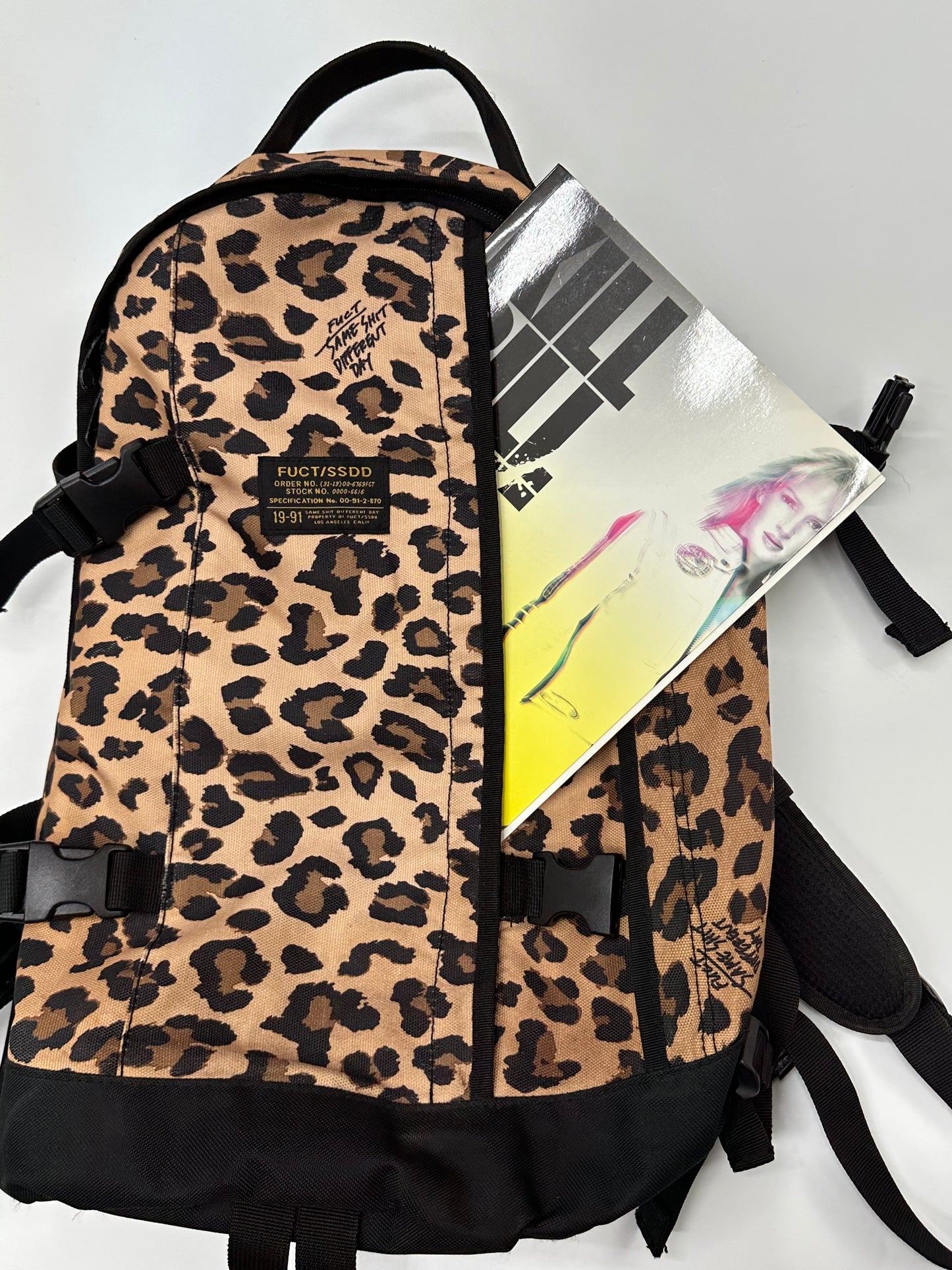 13SS Fuct SSDD Leopard Backpack