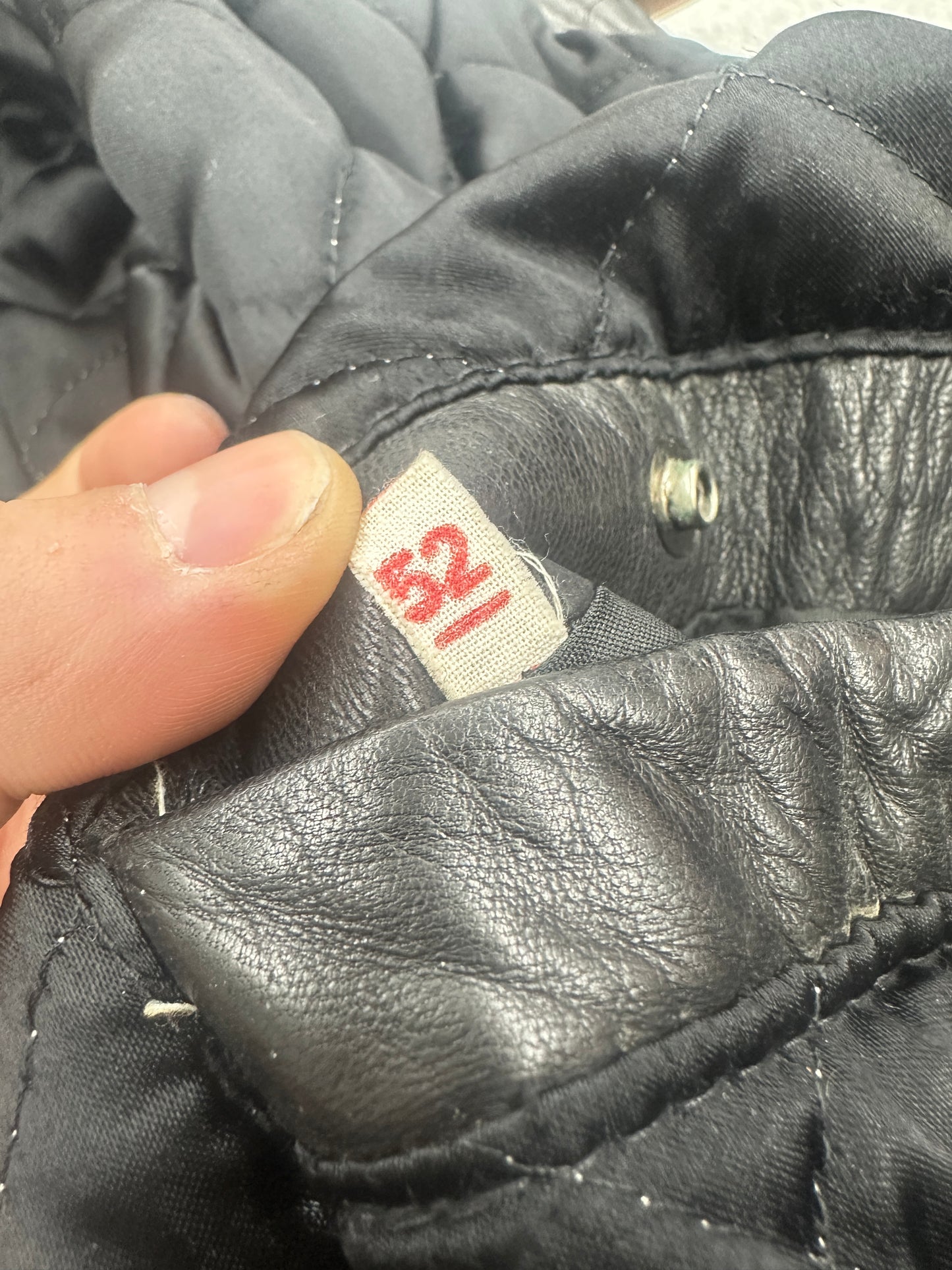 [52] 80s HUGO BOSS Leather Jacket