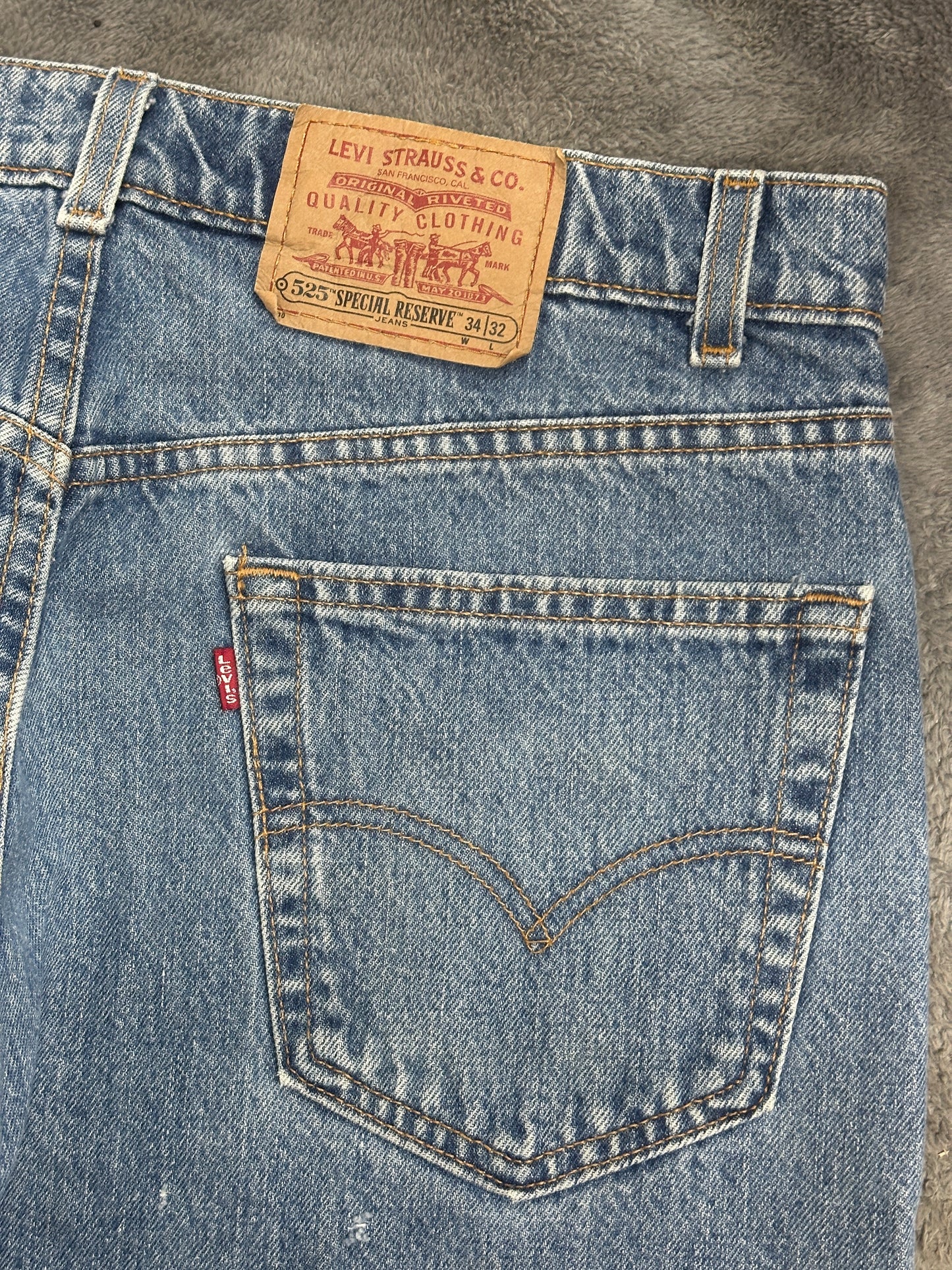 [34x32] 1997' Levi's 525 Sample Denim Pants