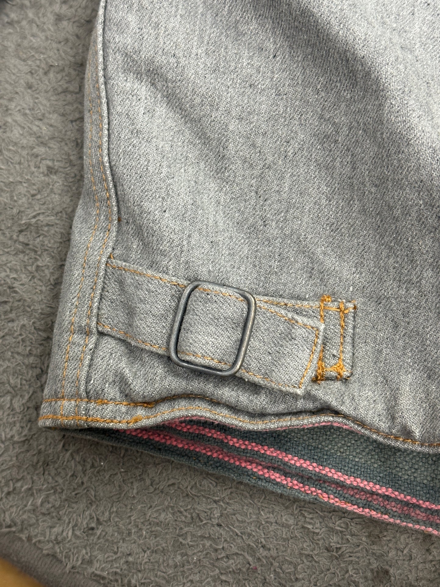[XL] 90s Armani Jeans Contrast Denim Jacket