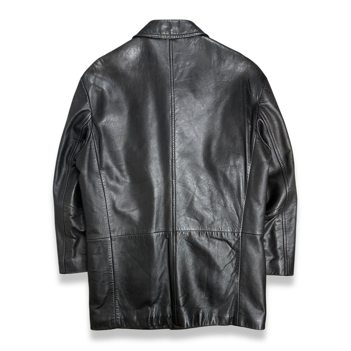 [XL] 00s HUGO BOSS Lamb Skin Leather Jacket