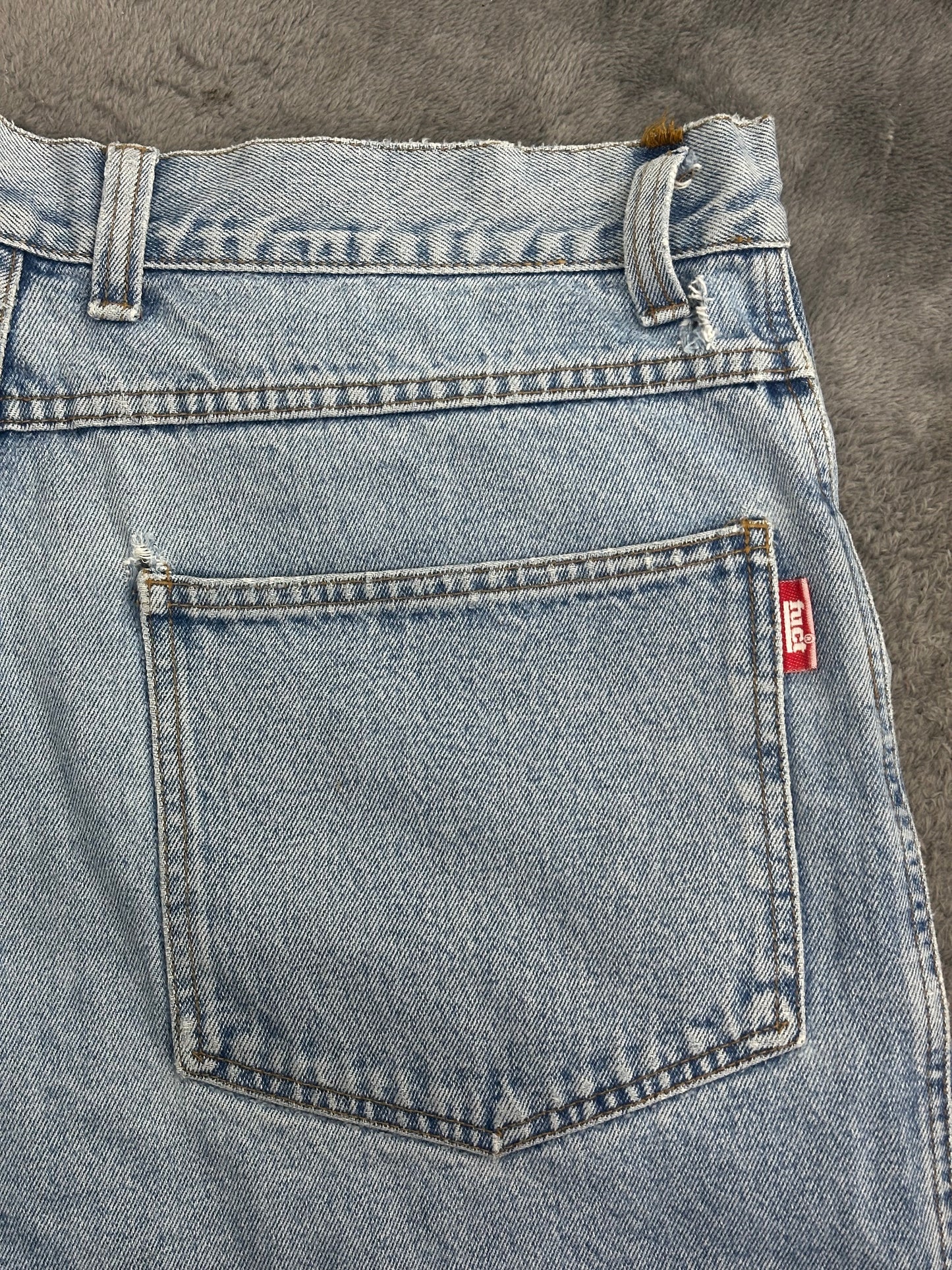 [XL] Early 90s FUCT Circle Logo Denim Shorts