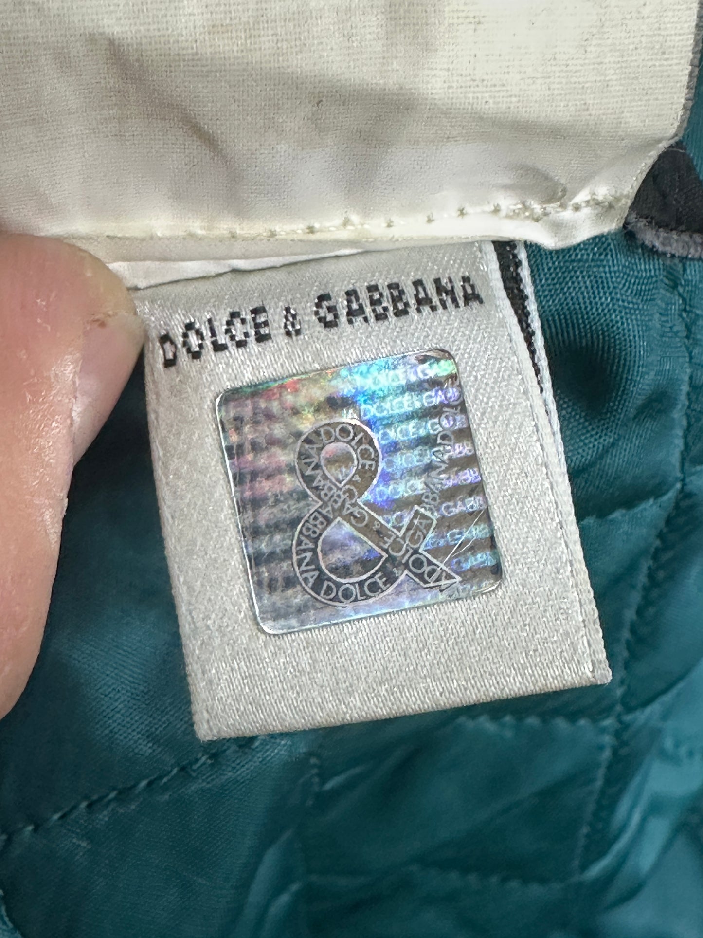 [L] 2000' Dolce&Gabbana Leather Bomber Jacket