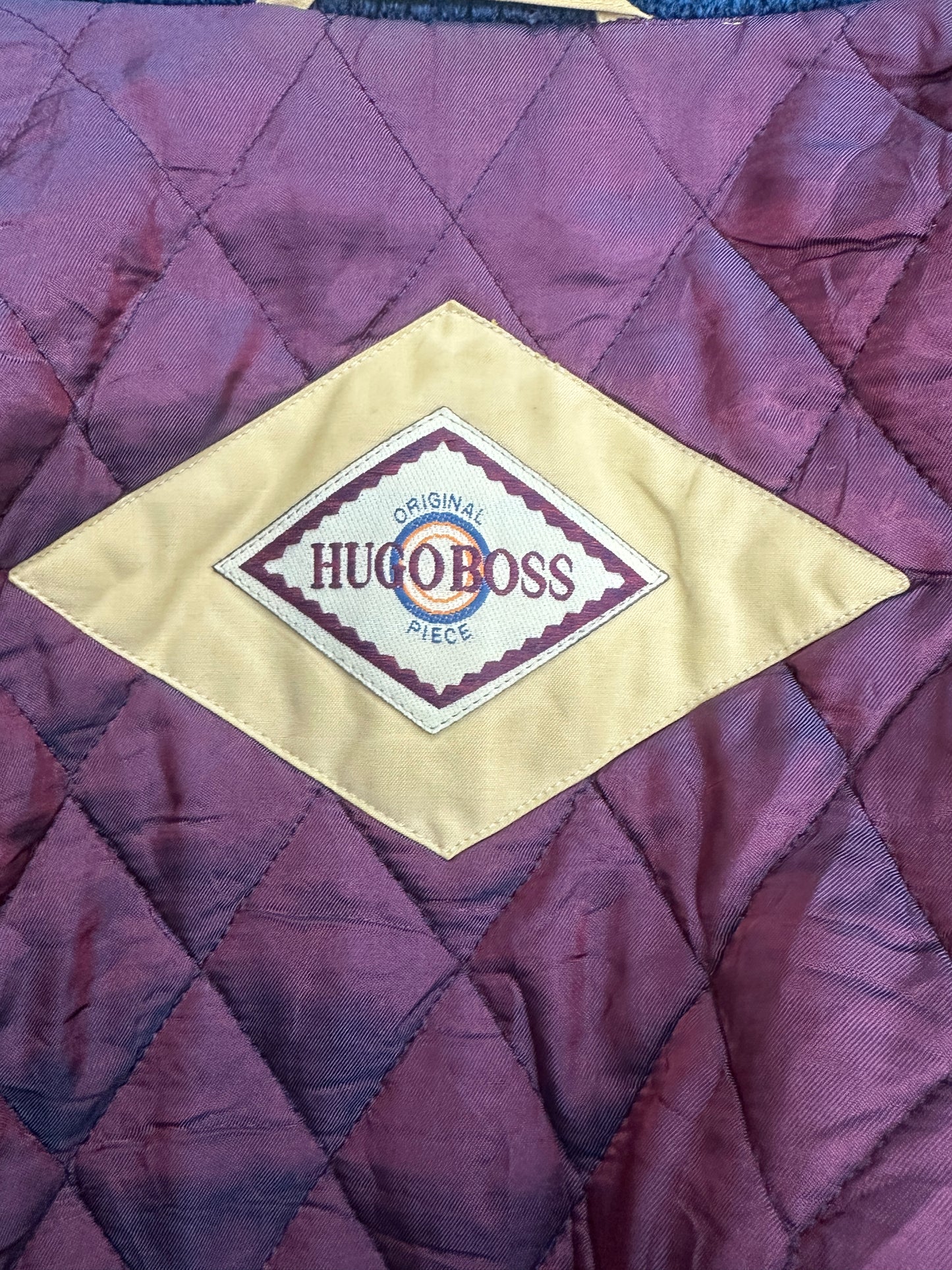 [XXL] 80s HUGO BOSS Yellow Bomber Jacket