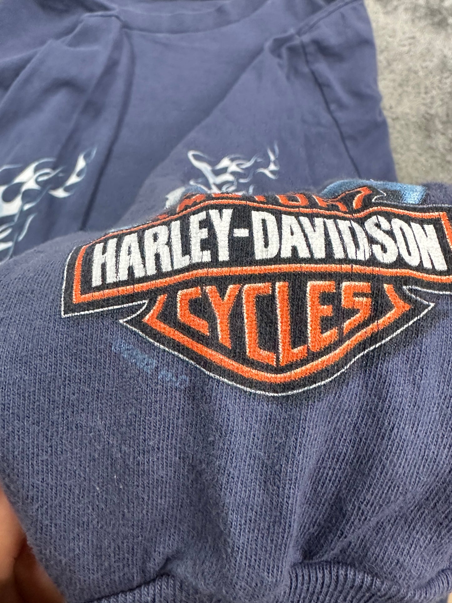 [XL] 90s Harley Davidson Flame Long Sleeve