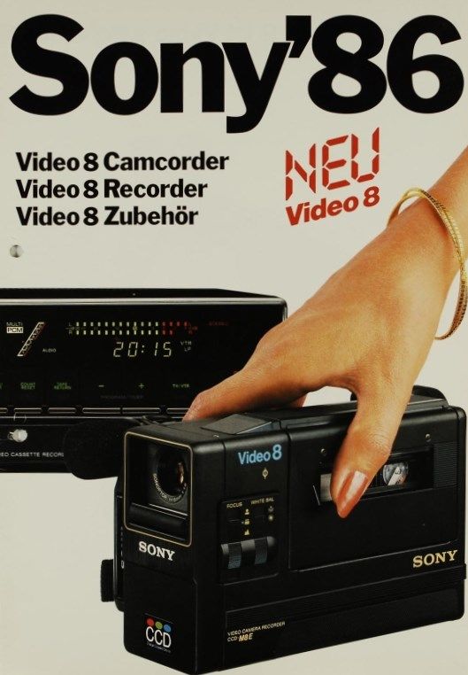 [L] 1986' SONY Video 8 Promo Tee