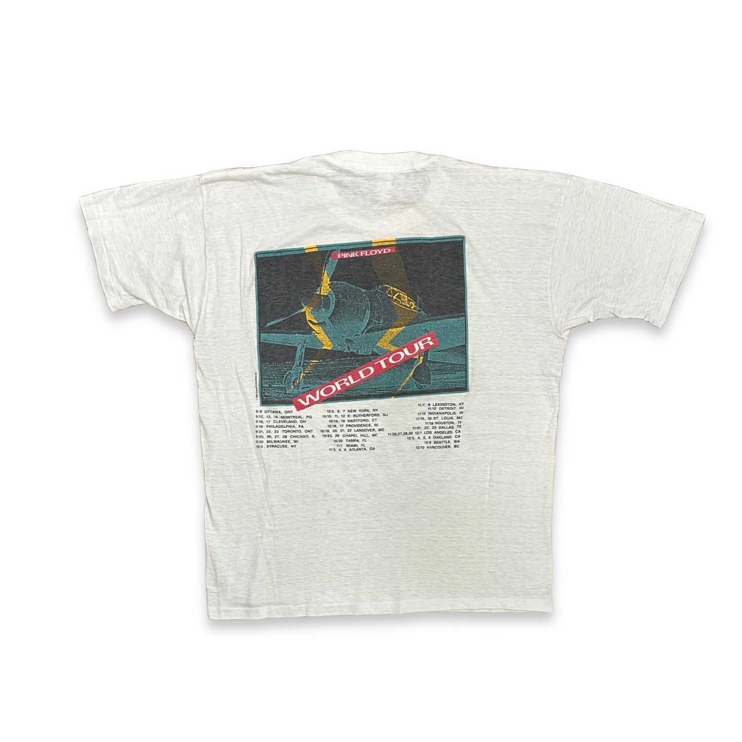 [L] 1987' PINK FLOYD World Tour Tee