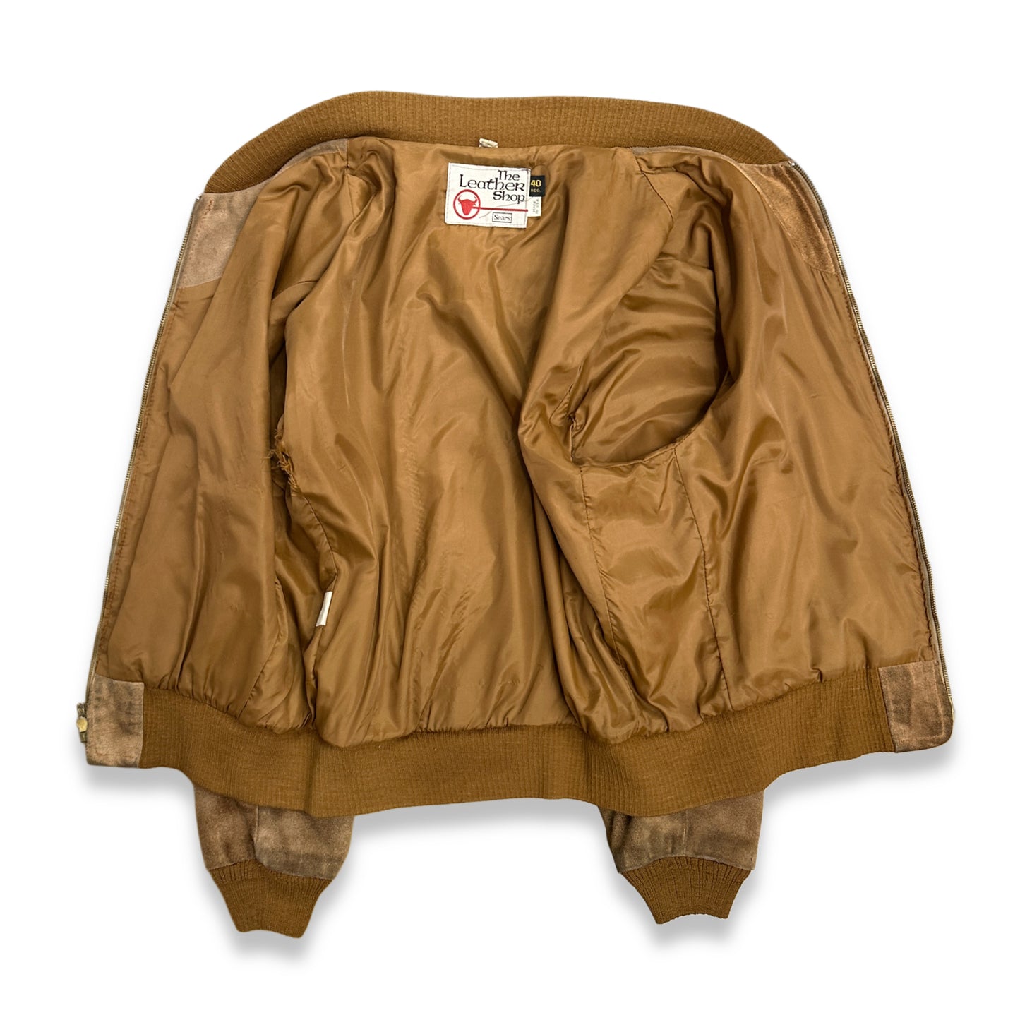 [40,L] 70s Sears Suede Leather Jacket