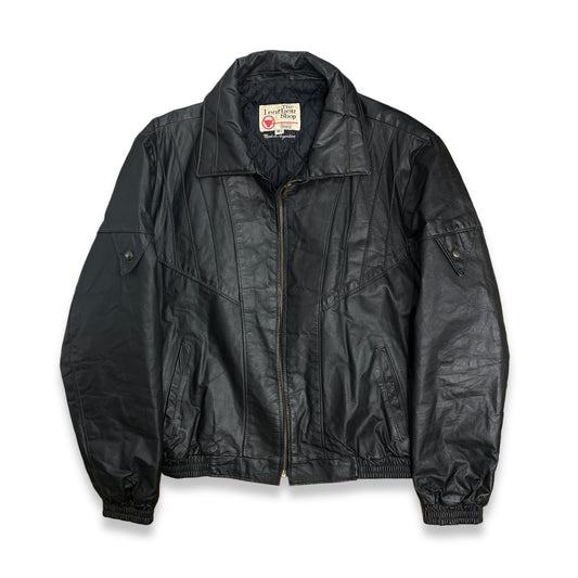 [46] 70s Sears Leather Bomber Jacket