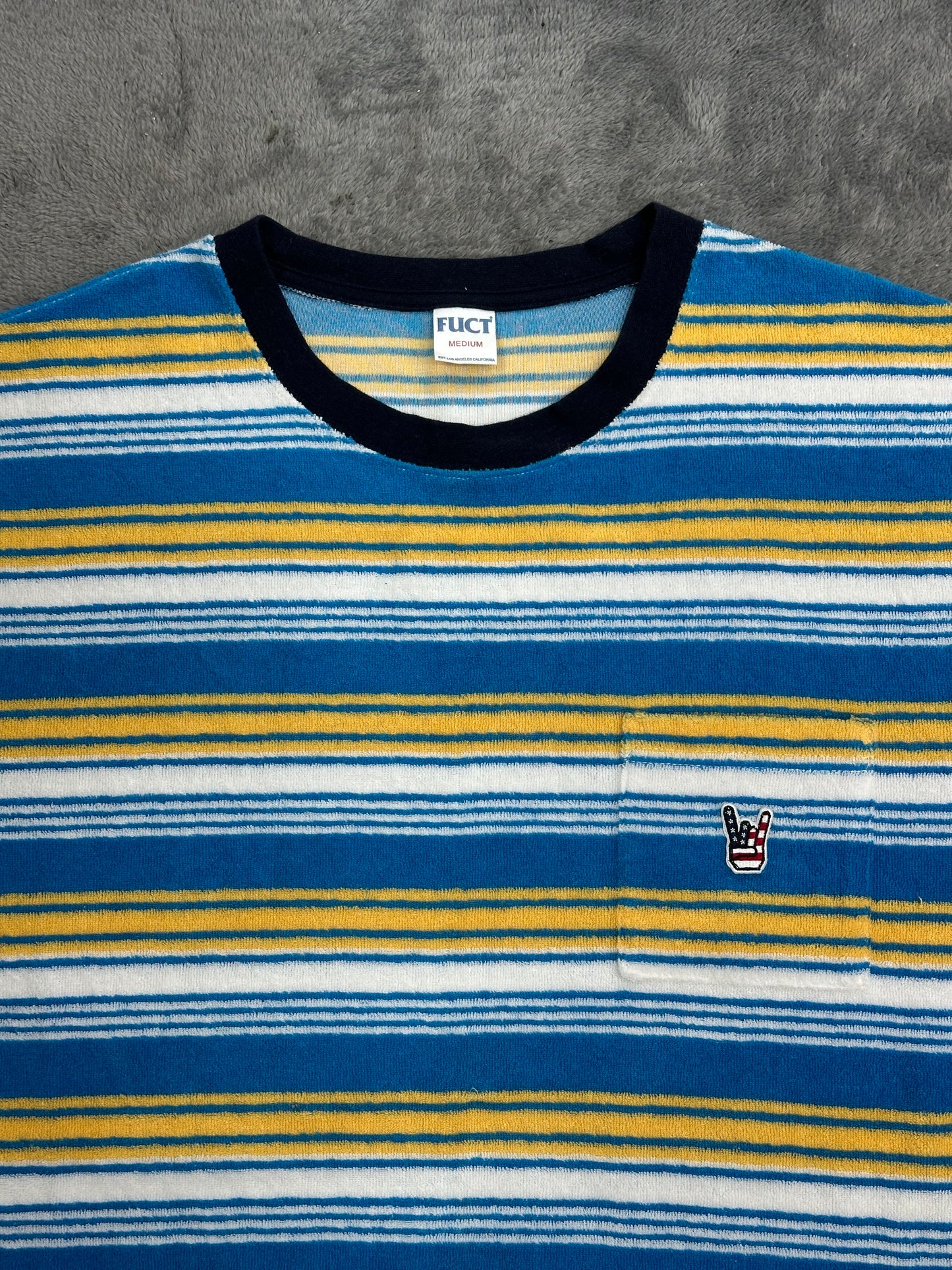 [M] 00s FUCT Terry Border Tee