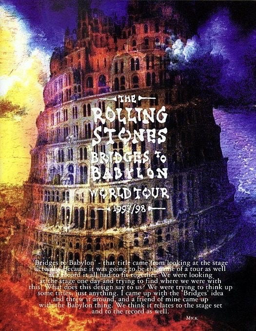 [XL] 1997' Rolling stones 'Road to Babylon' Tour Tee