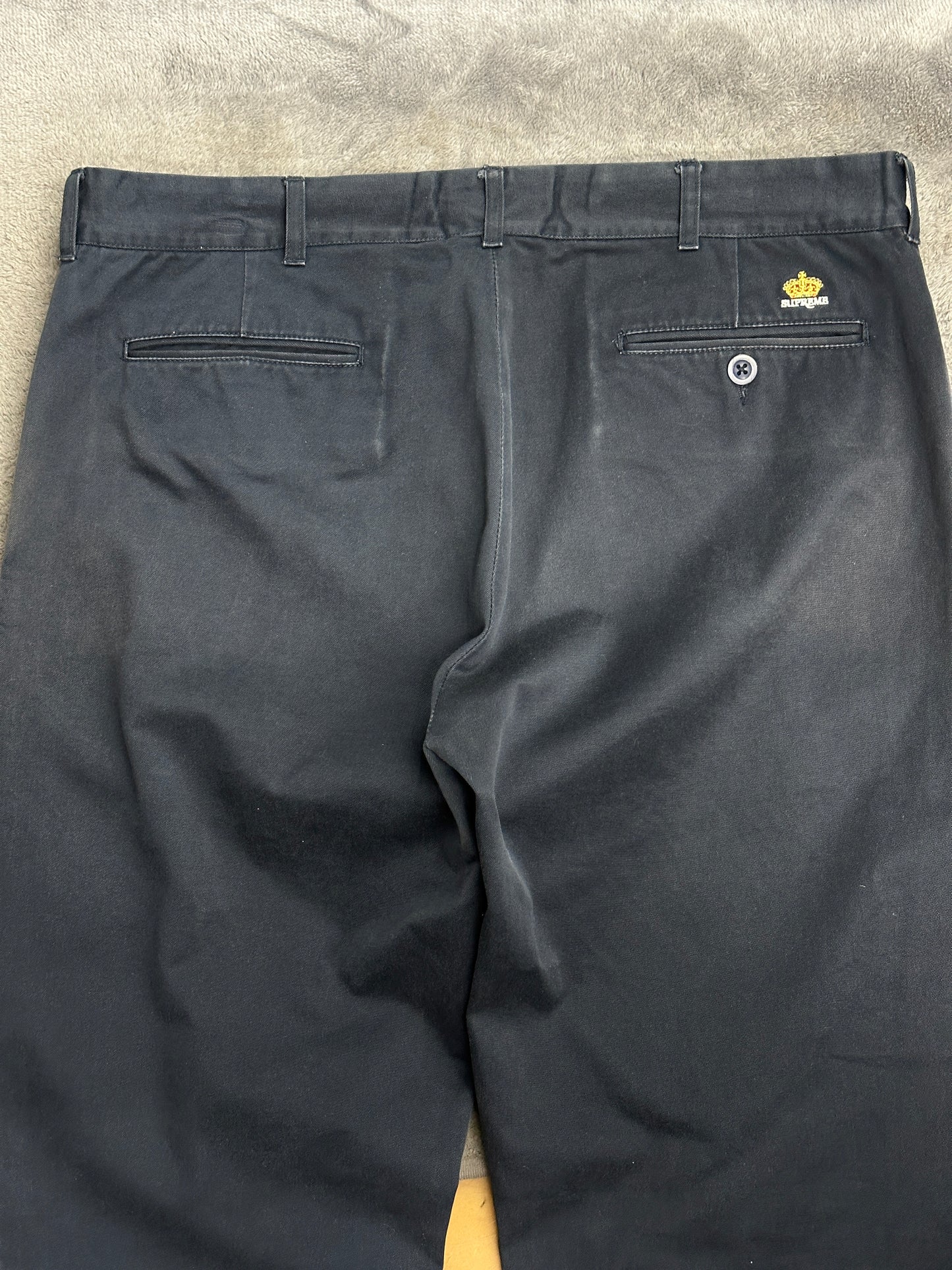 [36] Supreme Crown Logo Chino Pants
