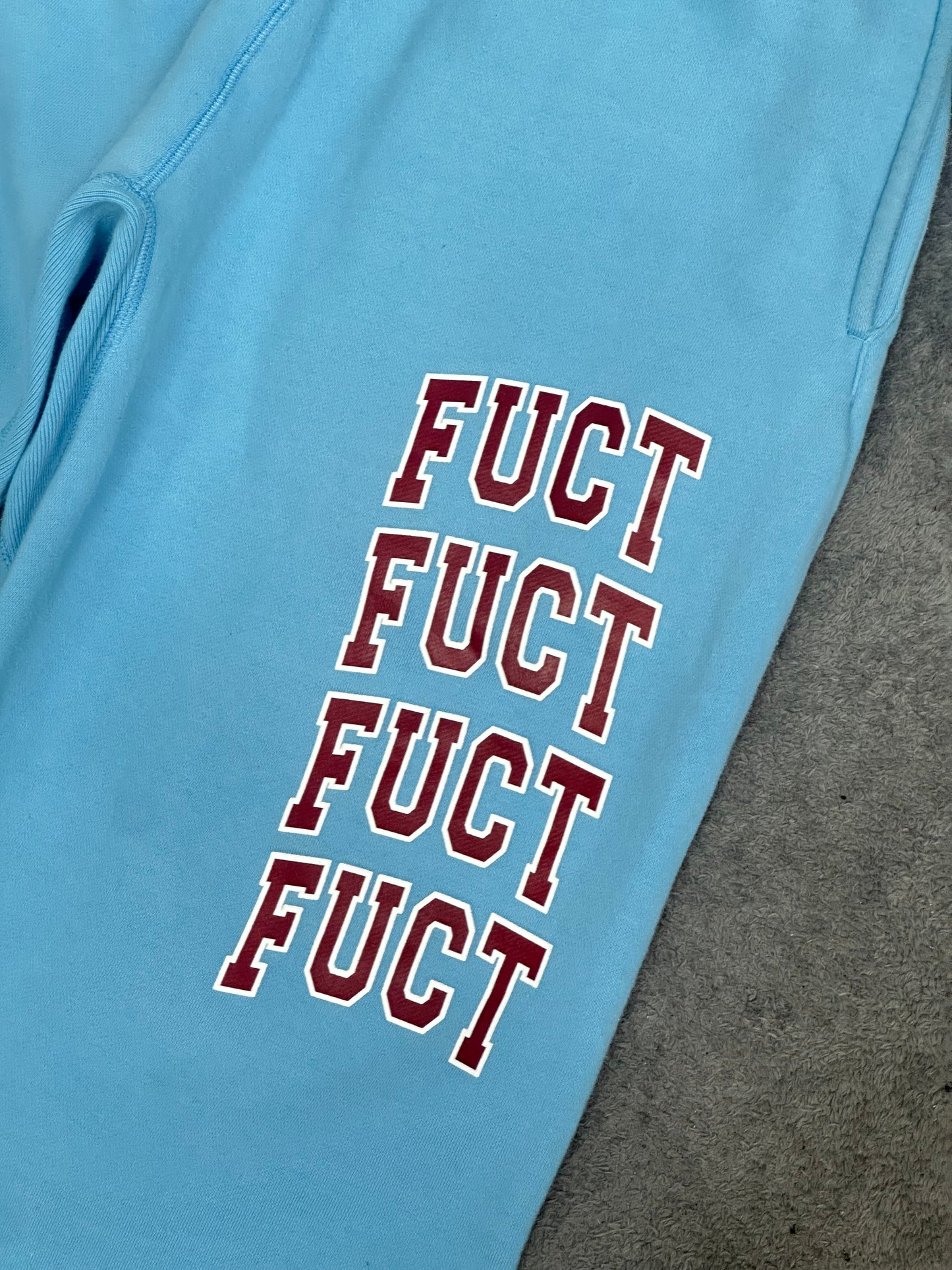 [L] FUCT Sky blue SweatPants