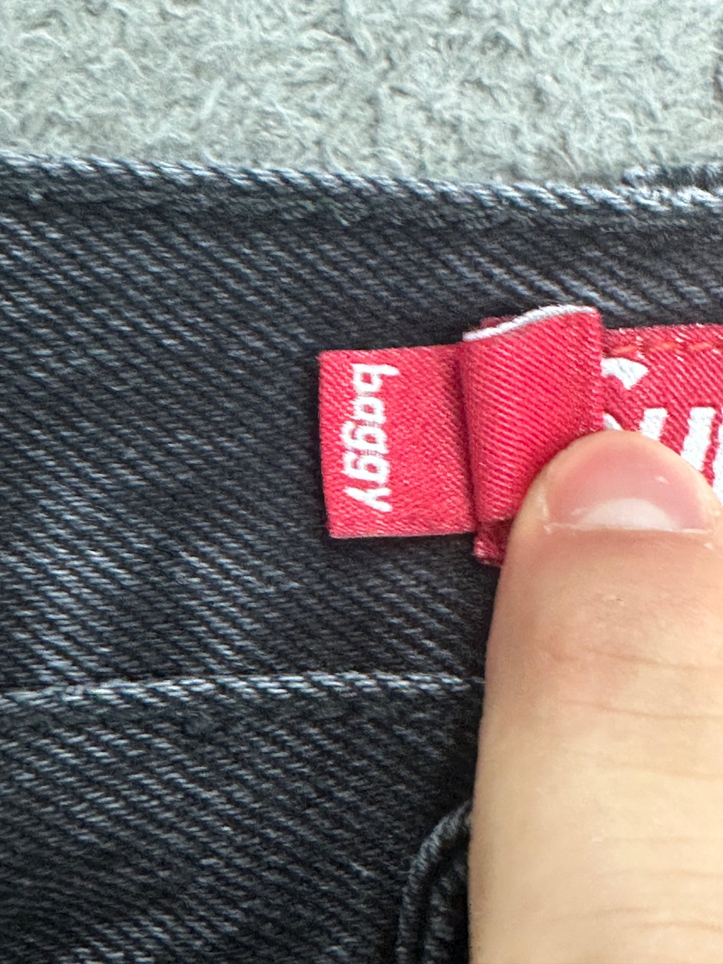 [34] Supreme Baggy Jeans Black
