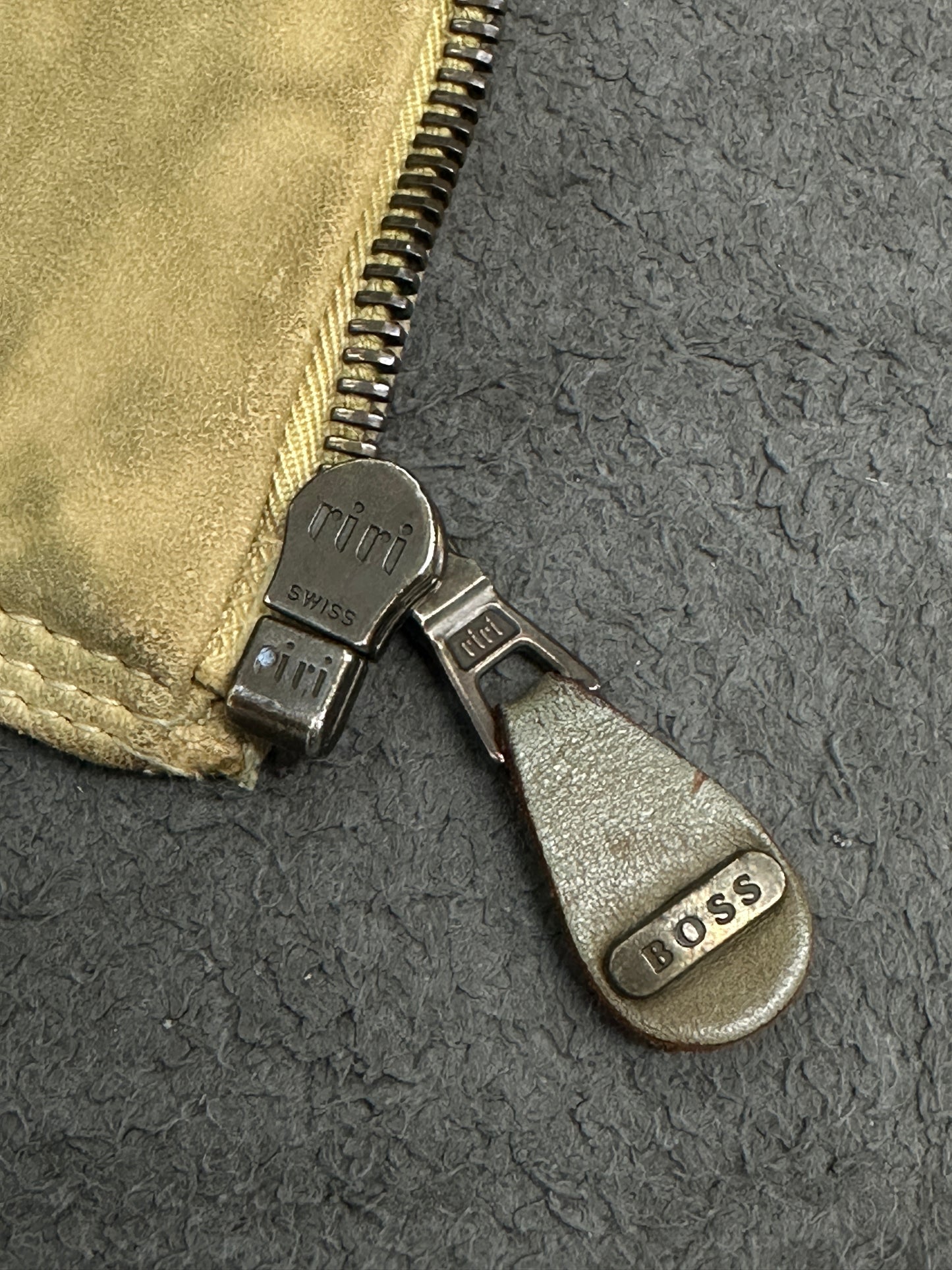 [XL] 80s HUGO BOSS Leather Blouson Jacket