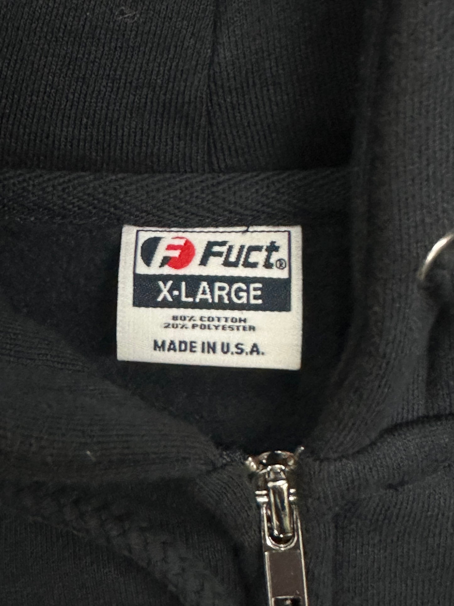 [XL] Fuct Logo Hoodie Zip-up