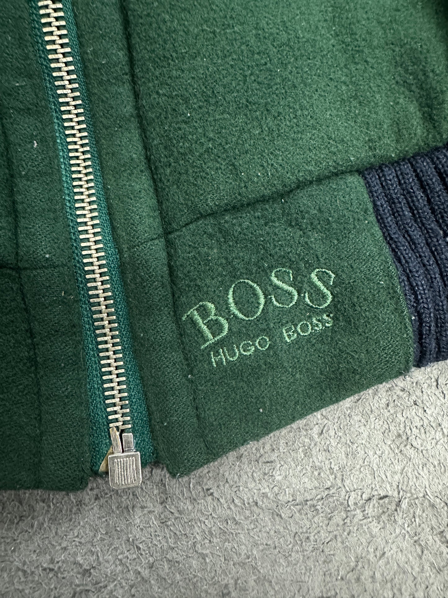 [48] 80s HUGO BOSS Wool/Cashmere Bomber Jacket