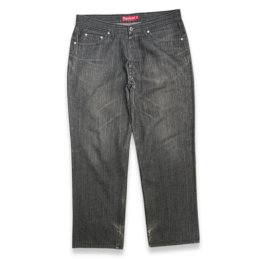 [36] 00s Supreme Black Denim Pants