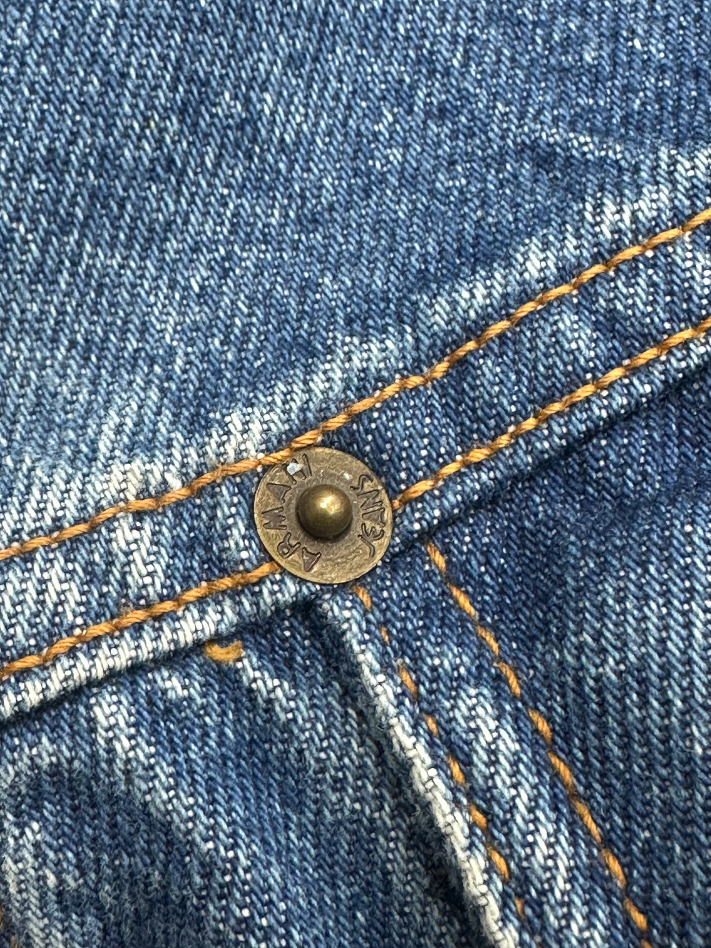 [XL] Late 80s Armani Jeans Faded Denim Jacket