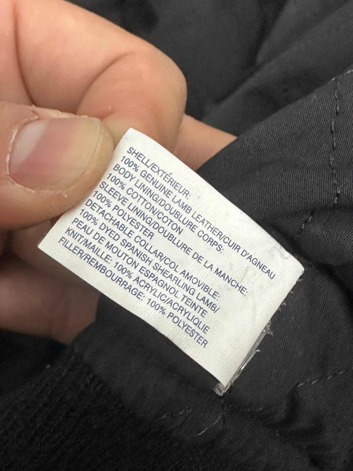 [L] 90s GAP Leather Bomber Jacket
