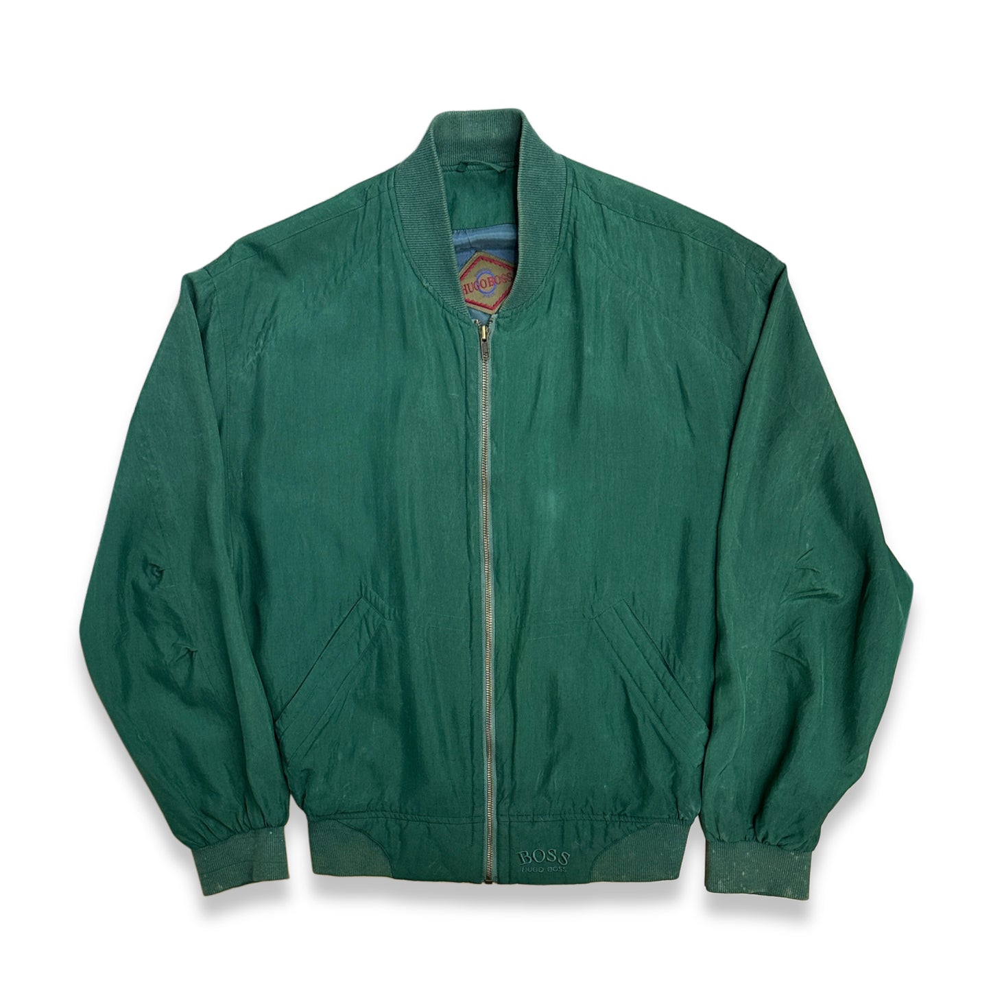 [L] 80s HUGO BOSS Silk Bomber Jacket