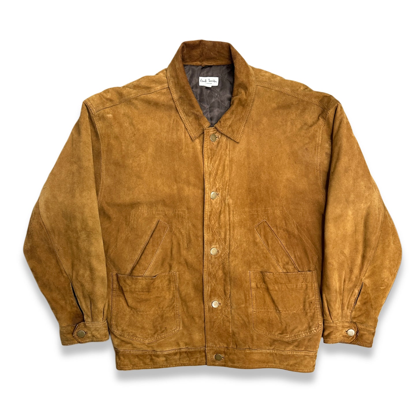 [M] 90s Paul Smith Lamb Suede Leather Jacket