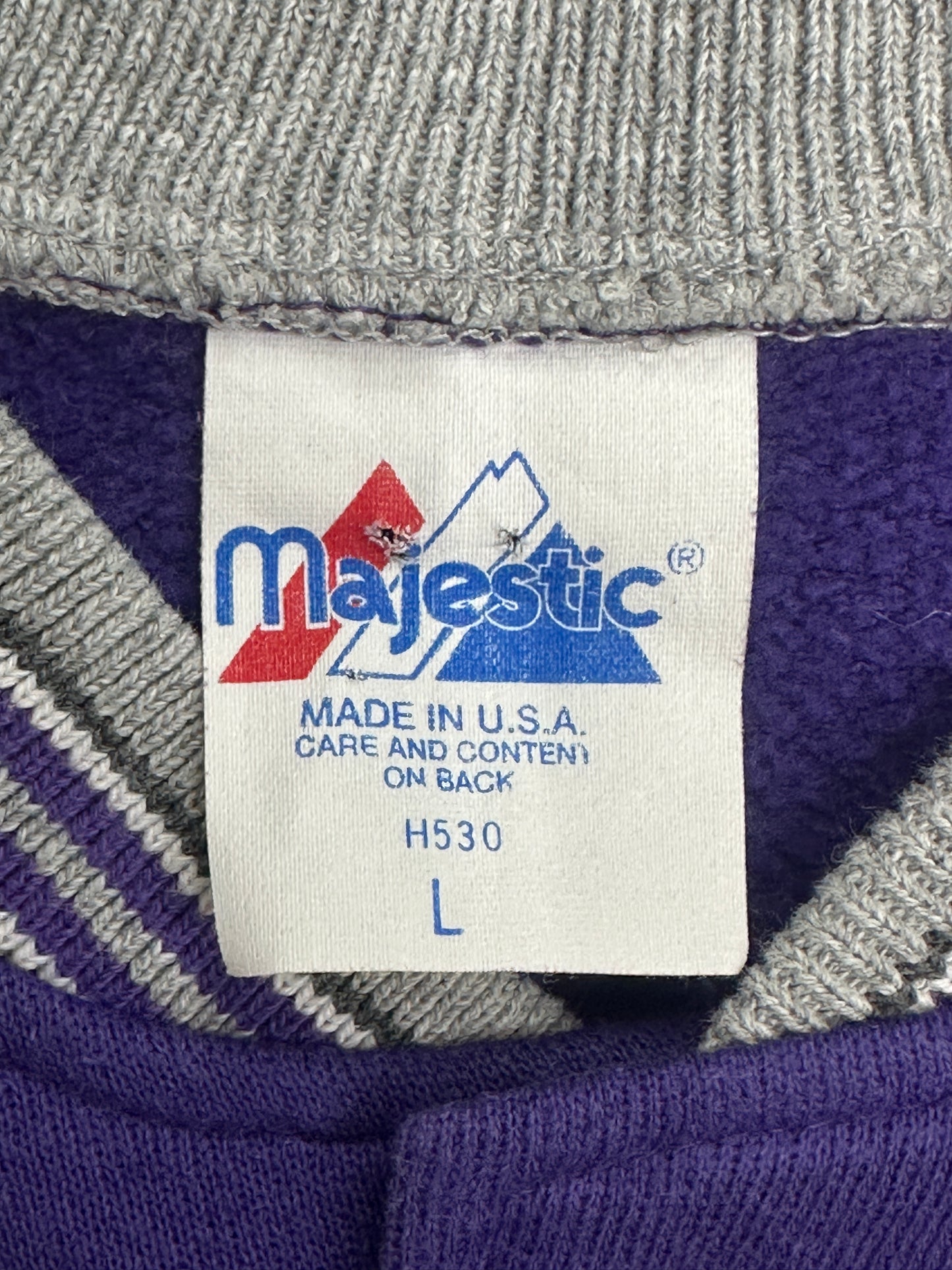 [L] 90s Majestic NY Varsity Jacket