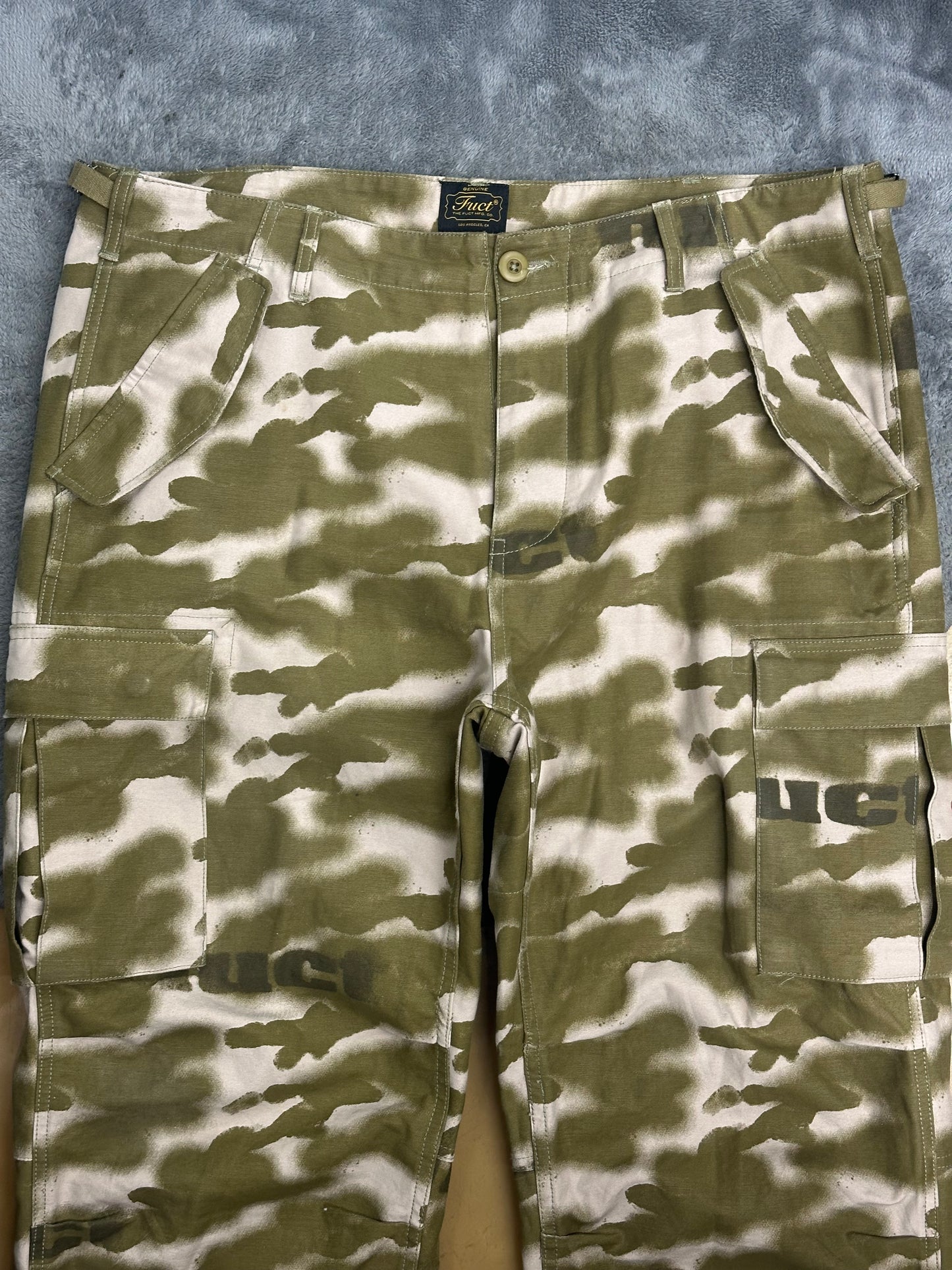 [XL] FUCT Spray Print Tiger Camo Pants