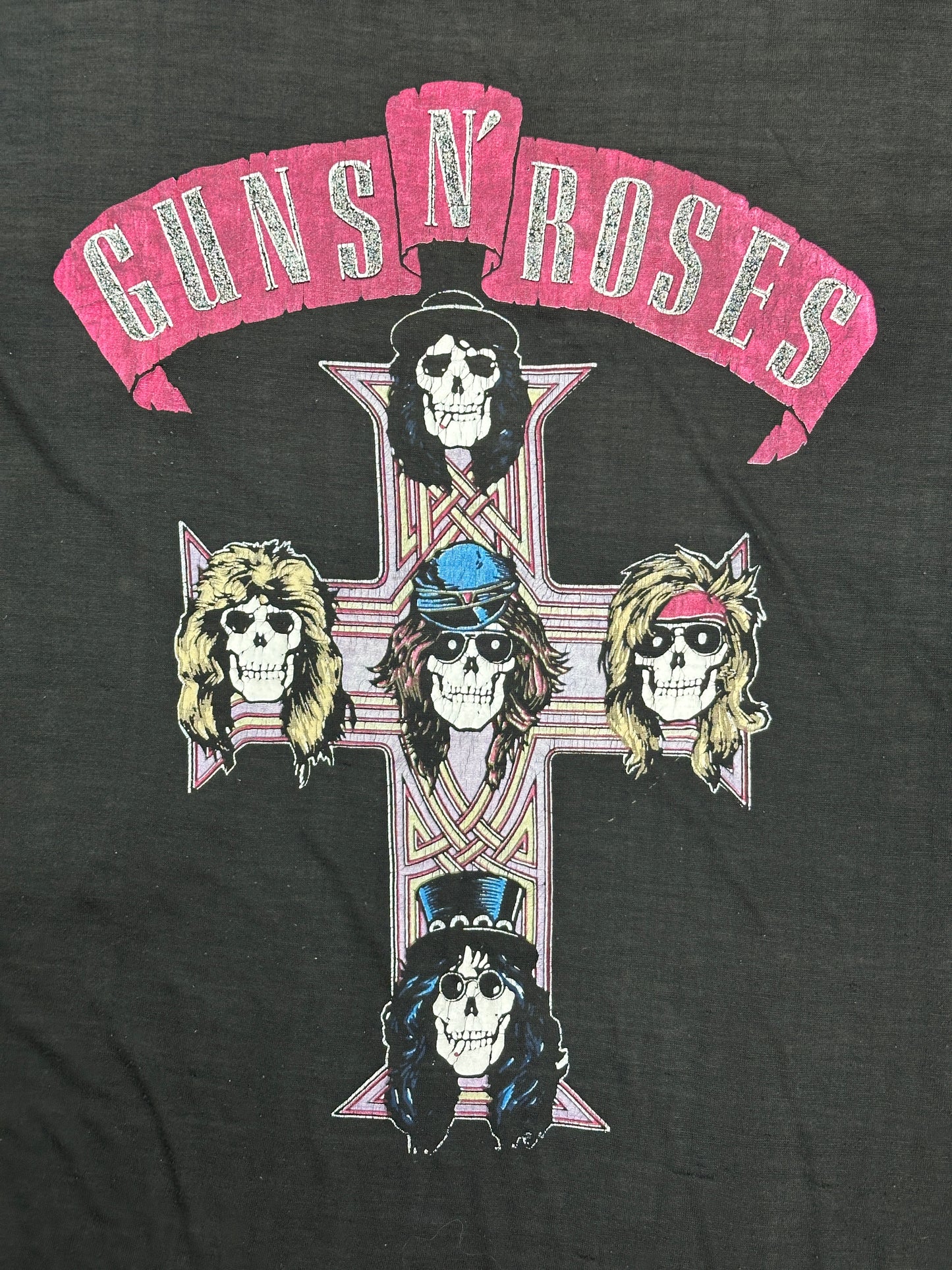 [L] 80s GUNS N' ROSES 'Appetite for Destruction' Album Tee