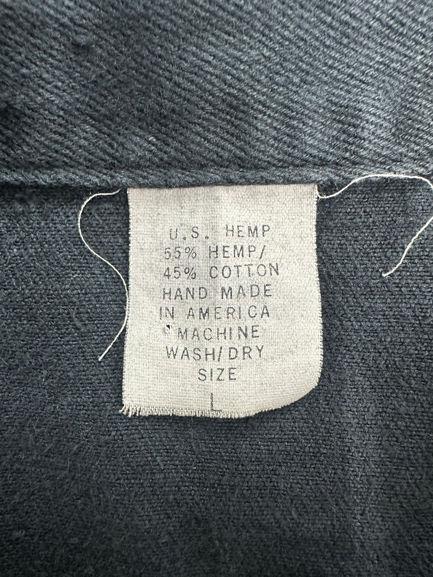 [L] 90s Custom Hemp Denim Jacket
