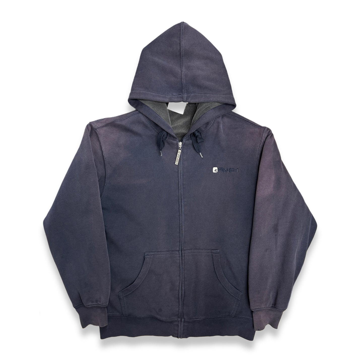 [L] 00s AND1 Faded Hood Zip-up