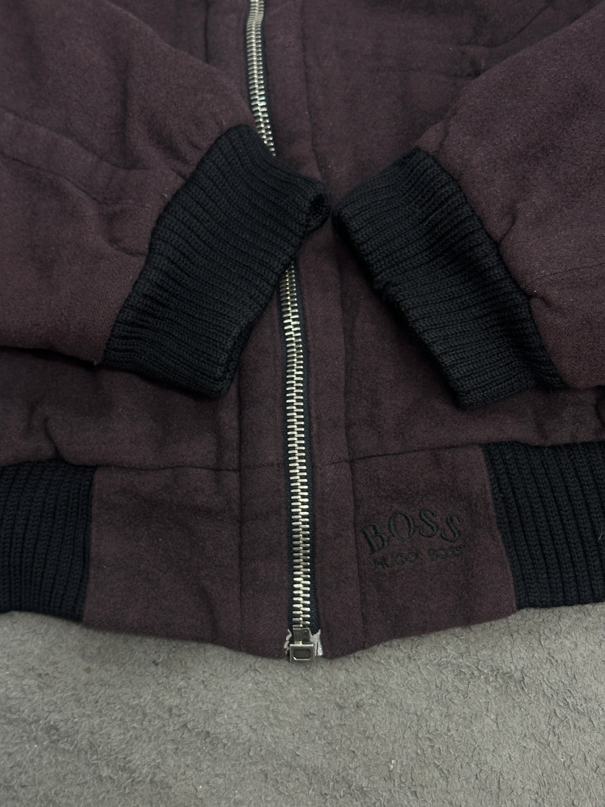 [50] 90s HUGO BOSS Wool Cashmere Bomber Jacket