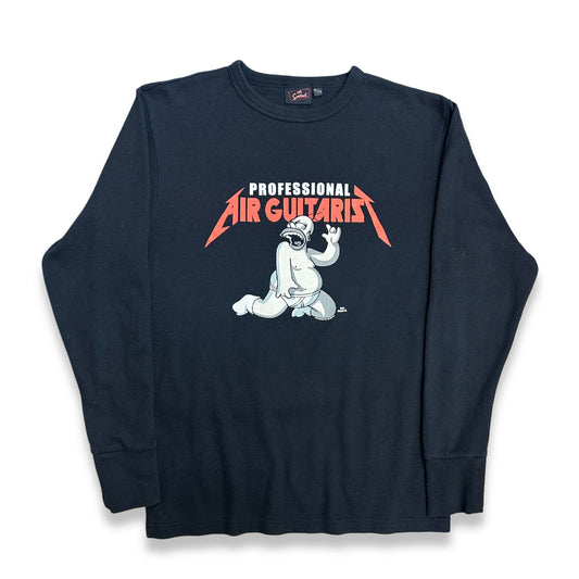 [XL] 07' The Simpsons Cartoon Waffle Long Sleeve