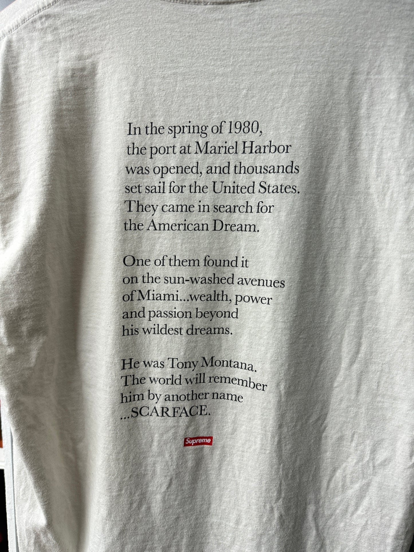 [L] Supreme Scarface Shower Tee