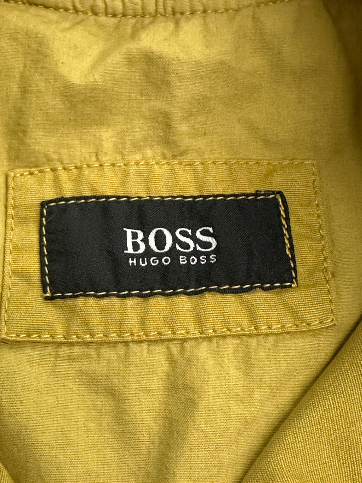 [48] 90s HUGO BOSS Italy Yellow Bomber Jacket