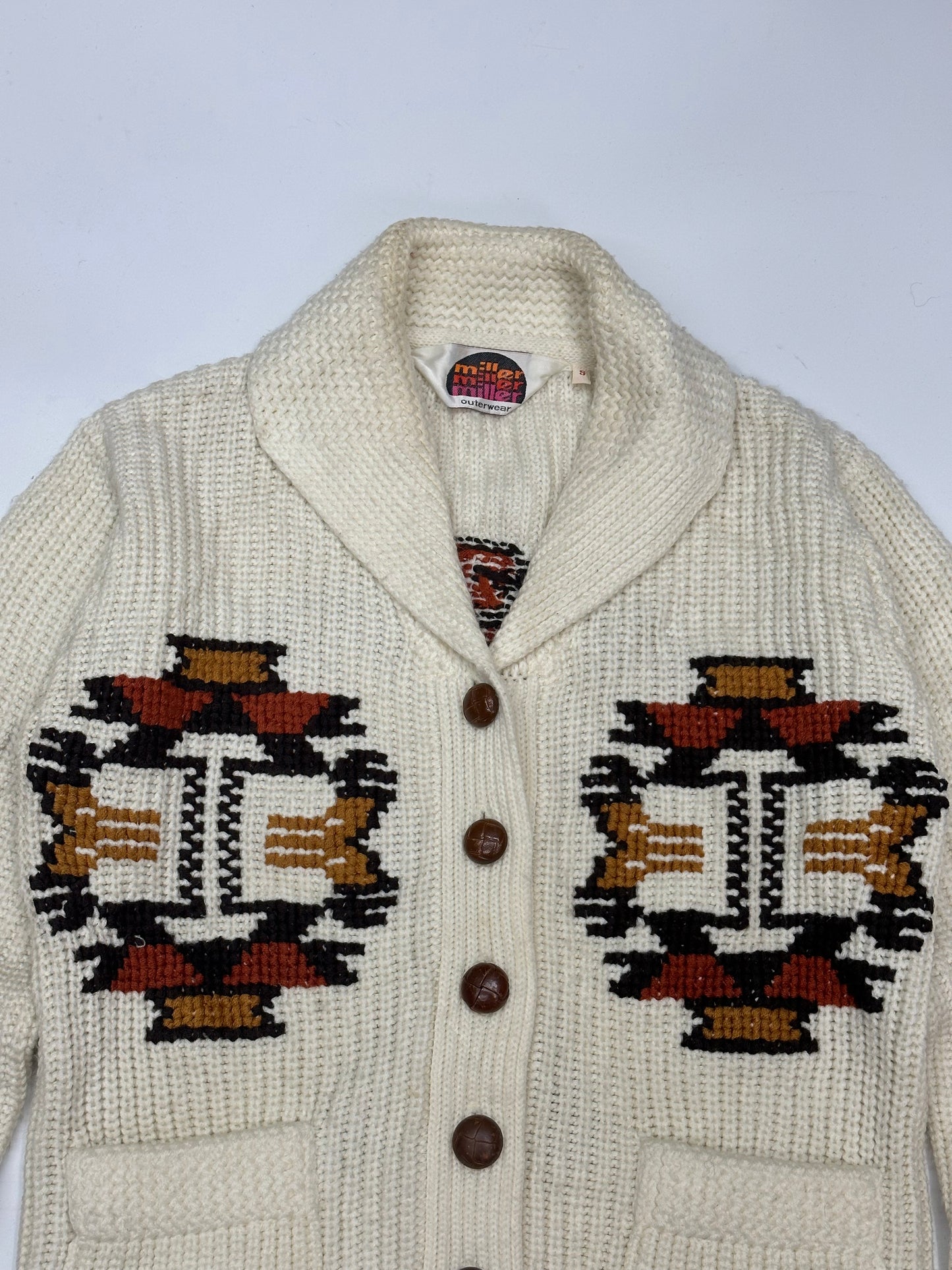 [S] 90s Miller thunderbird knit Cardigan