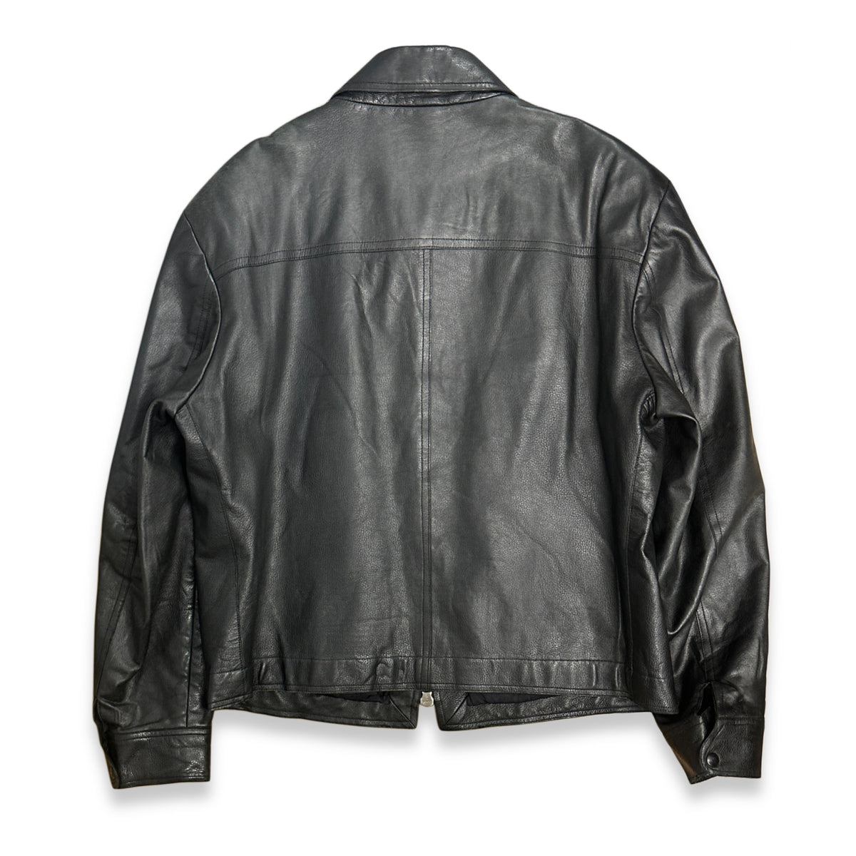 [50] 00s Armani Collezioni Leather Rider Jacket