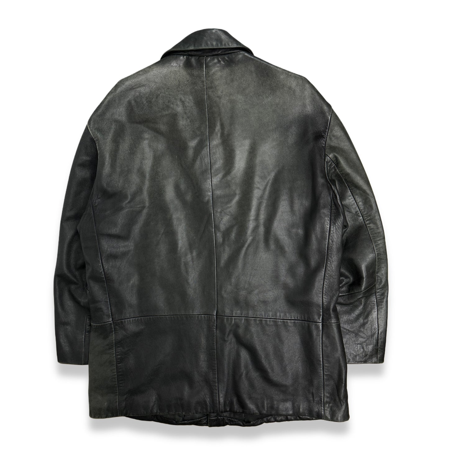 [L] 00s HUGO BOSS Lamb Skin Leather Jacket