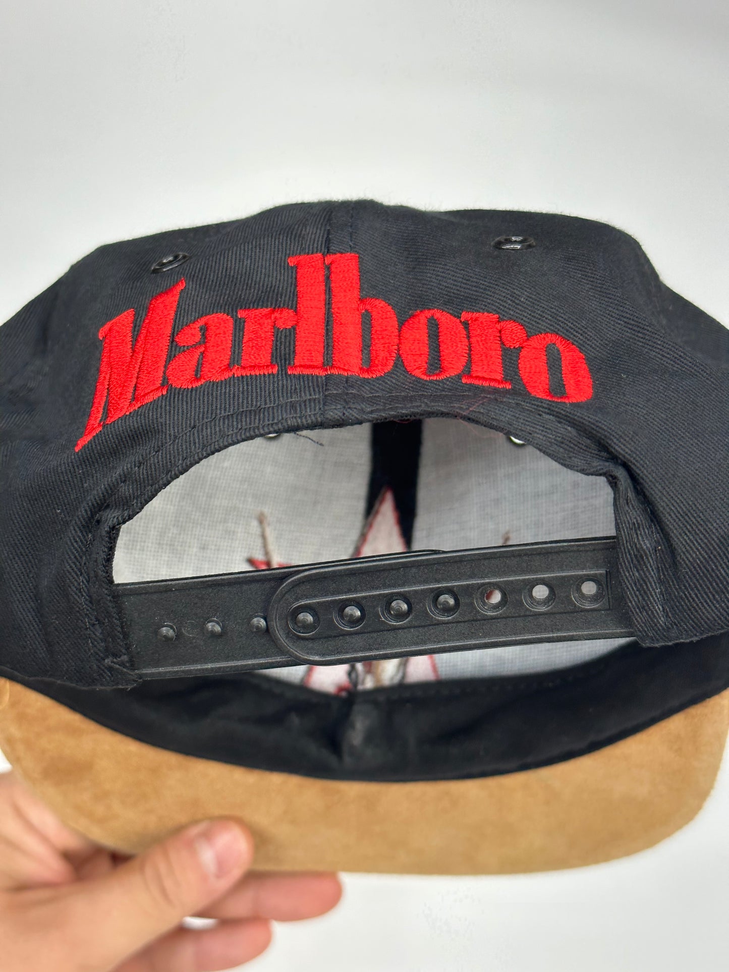 90s Marlboro two tone suede cap